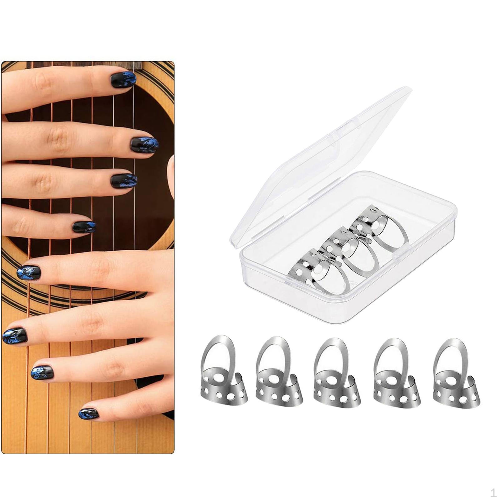 

12 шт. медиаторов для большого пальца для электро/акустической гитары из нержавеющей стали Silver Medium