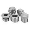 2" BSP Male Countersunk Flange Hex Square End Plug Cap 304 Stainless Steel Pipe Fitting