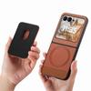 2 in 1 Detachable Magnetic Cards Solt Wallet Cowboy Ring Holder Case For Motorola Razr 50 Ultra 40 Vertical Bag Pocket Cover