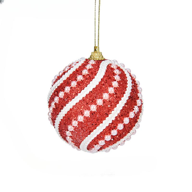 10PCS Christmas Ball, Christmas Tree Pendant Colorful Ball Atmosphere Hanging Decoration Festival Party Decoration Props