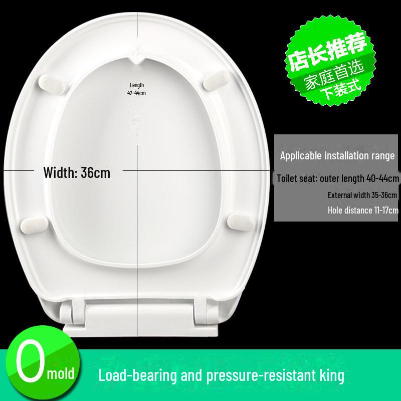 Pogrubiona Wolnoopadająca Pokrywa Siedziska Toaletowego UVO do Gospodarstwa Domowego