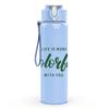 1PC Life Is Weird Colorful Text Art Print 750ml Color Plastic Sports Water Bottle Leakproof Flip Straw Lid Suitable for Sports Office Home Use