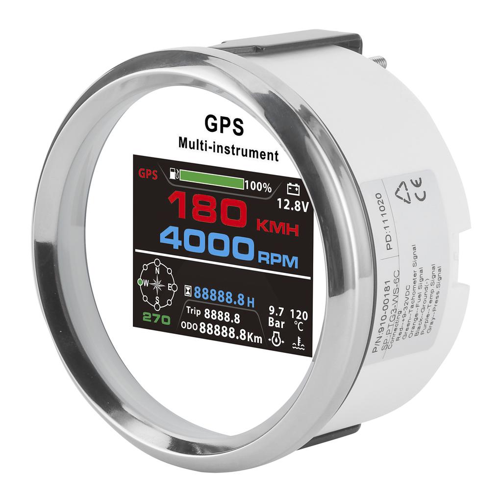 Multifunctional Meter 85mm GPS TFT Color Display Digital Gauge Voltmeter Odometer Speedometer for