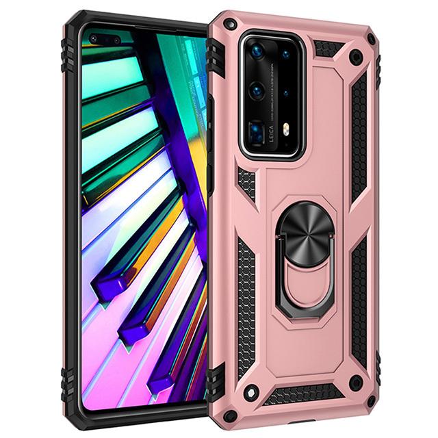 Soft Shockproof Case For Huawei Honor 20 10 9X Y9S P40 P30 Mate 30 20 lite Pro Car Ring Stand Holder Protective Case