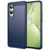 For Oppo K12x 5G (China)/OnePlus Nord CE4 Lite 5G Case Brushed TPU Phone Cover Carbon Fiber Texture