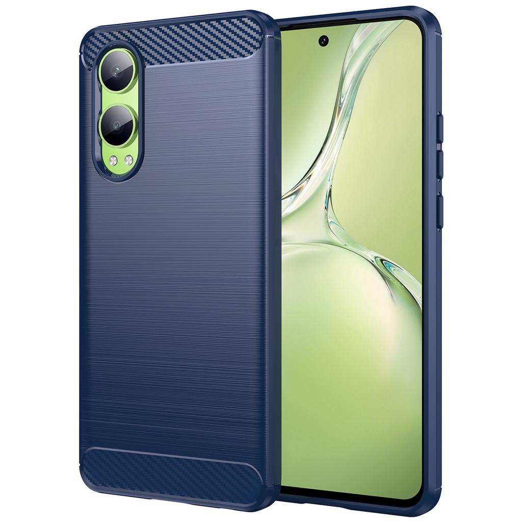 For Oppo K12x 5G (China)/OnePlus Nord CE4 Lite 5G Case Brushed TPU Phone Cover Carbon Fiber Texture
