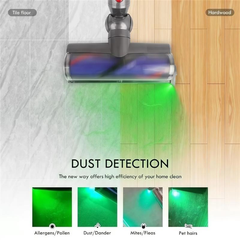 High Accuracy Dust Detection LED Light Vacuum Cleaner Attachment Plastic Texture for Vacuum Cleaners and Floor Washers