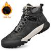Luxury Brand Men Boots High Quality Non-Slip Outdoor Boots Genuine Leather Mens Casual Shoes Winter Thick Bottom Warm Male Boots