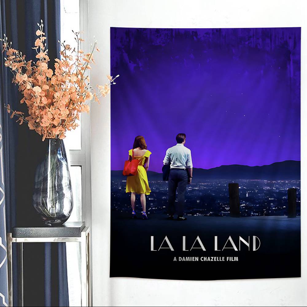 La La Land Music Classic Movie DIY Wall Tapestry Hanging Tarot Hippie Wall Rugs Dorm INS Home Decor