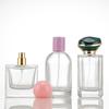 Compact Transparent Glass Perfume Spray Bottle - Travel-Friendly Snap-On Decanter