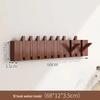Solid Wood Wall-Mounted Piano Coat Rack with Entryway and Bedroom Hooks