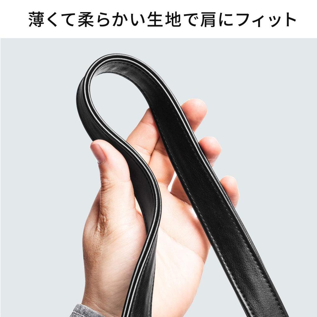 Tote large 9 type PC plastic bottle holder and pass case zipper black [Sanwa Direct] bag, capacity, pockets, A4/13.3 storage, included, included,