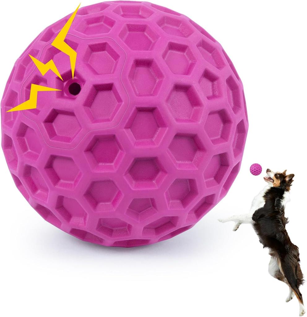 Dog Ball, Relieves Anxiety, Cleans Teeth, Interactive Chew Toy for Aggressive Chewers, Dog Toy for Large Breeds, Outdoor Waterproof