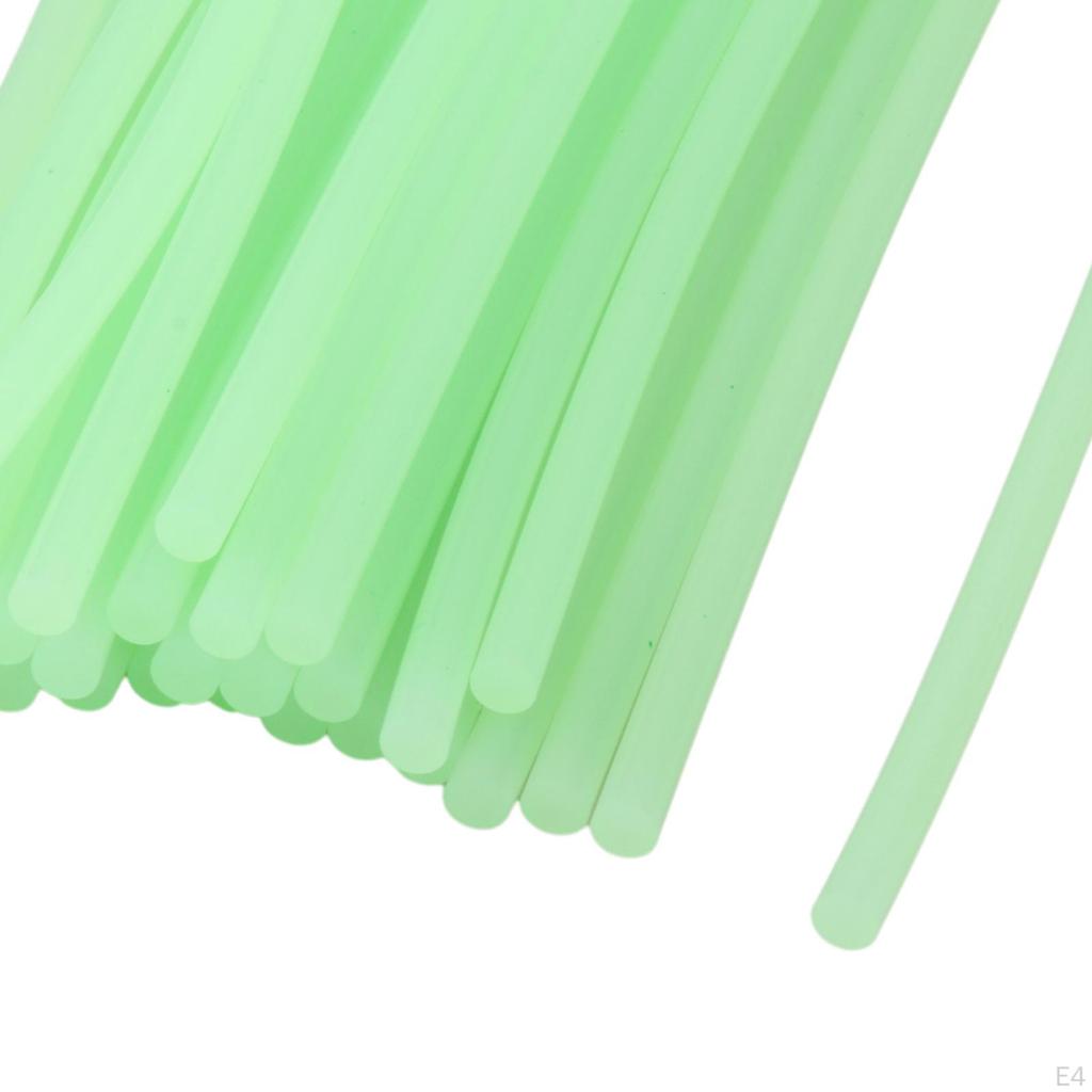 60 Pieces Melt Sticks, Multifunctional Luminous Transparent Thermofusible Glue for Crafts,