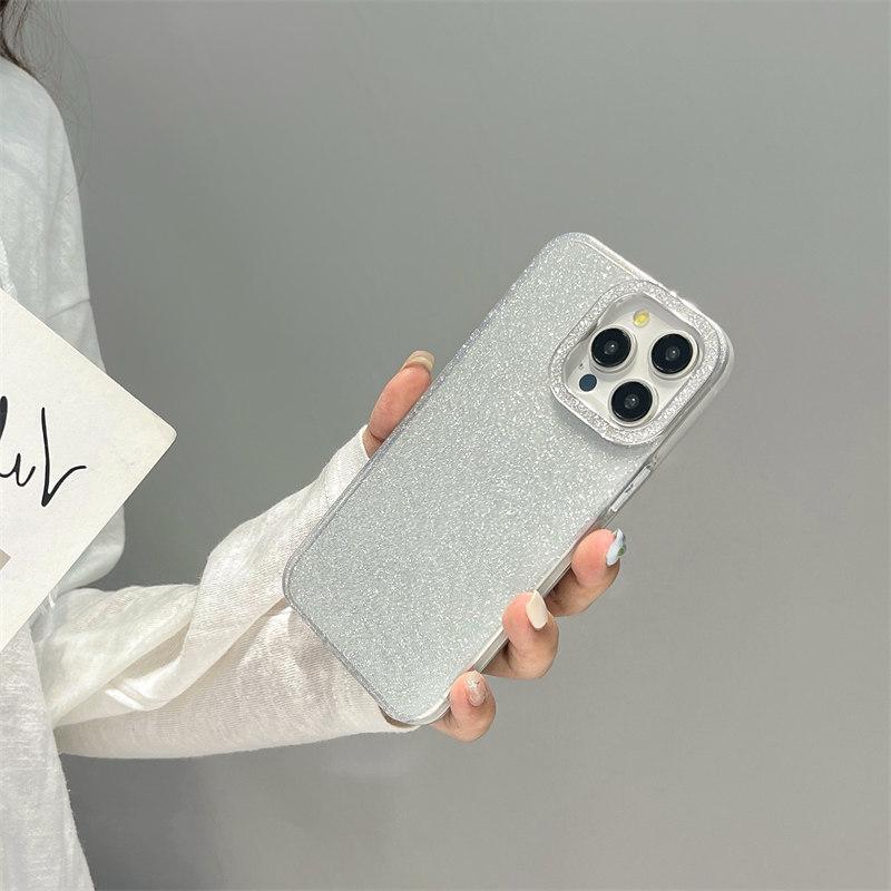 Luxuriöse, minimalistische, transparente TPU-Hülle mit Glitzer im IMD-Design für das iPhone 15 Pro Max 14 Plus 13 12 Pro 11, All-Inclusive-Absturzsicherung