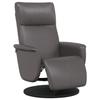 VidaXL Fauteuil inclinable avec repose-pieds gris similicuir 356547