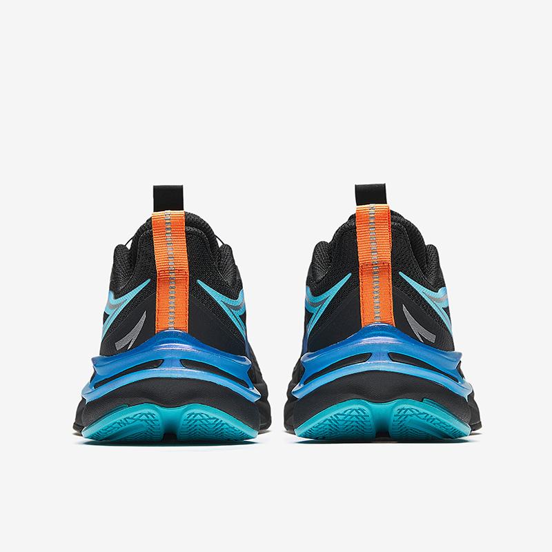 Anta Kids Flame Trendy Fashion Lightweight Shock Absorption Low Top Running Shoes Men sneaker Black Blue 312515517-4