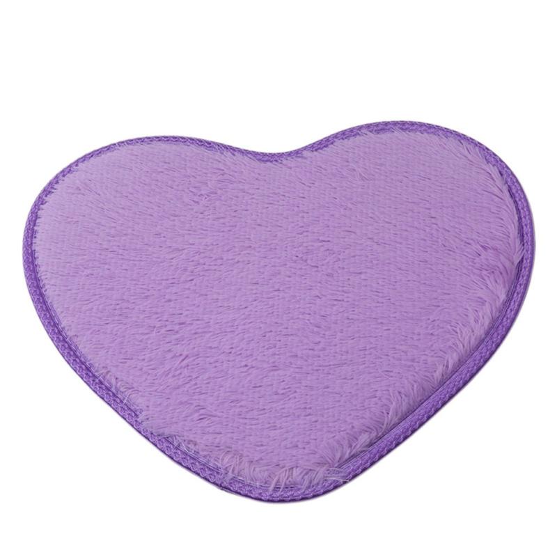 Non-slip Bath Mats Love Heart Shape Rug Kitchen Bathroom Home Decor Mats