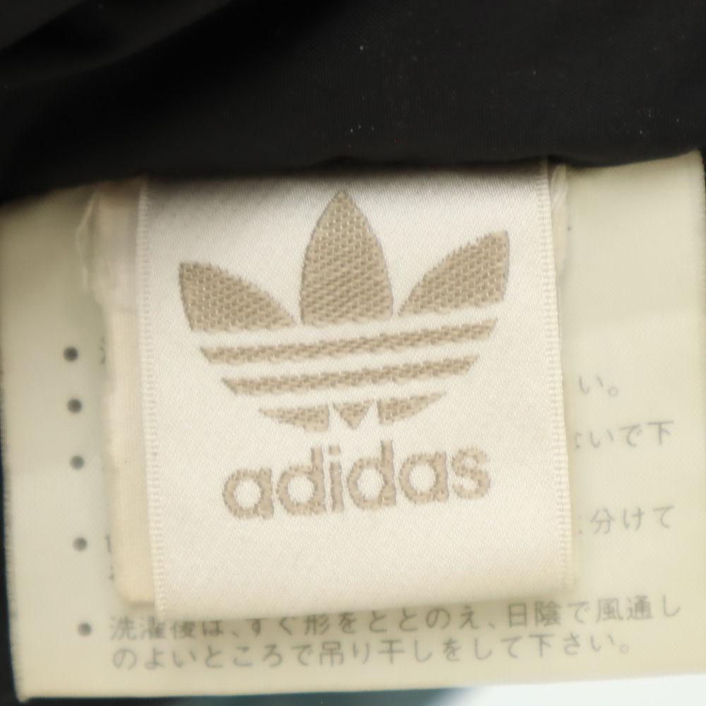 adidas 80s Old Descente Trefoil logo Nylon jacket M Fleece-lined hoodie Men's Used