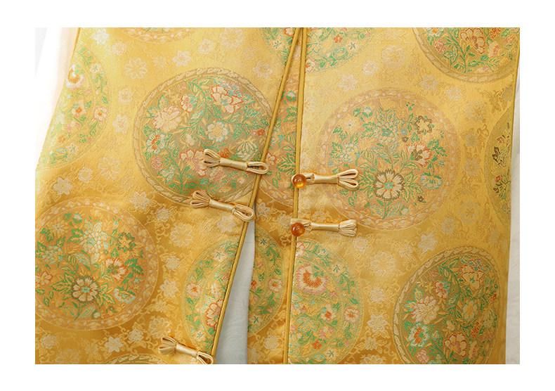 Floral Print Spring Vest: Fashionable Shawl for Middle-Aged and Elderly Women