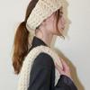 Slowslowly Wool 100% Handmade Crochet Hairband _ Cream