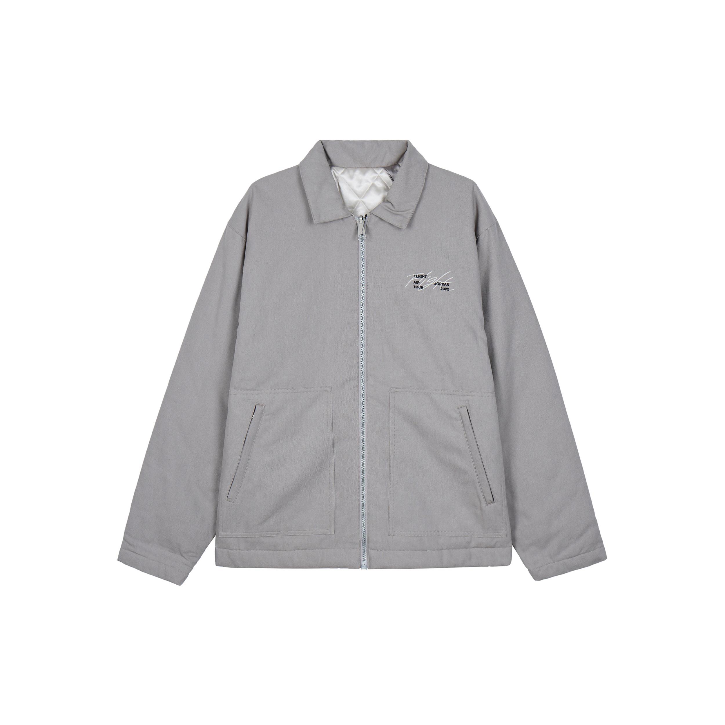 Jordan Flight Jackets Men s Gray Lapel Moderate Other DJ0239-016 XXXL