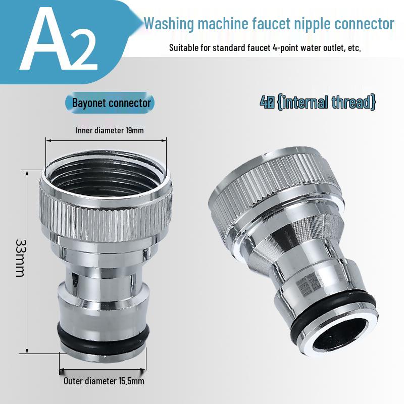 Washing Machine Snap-On Faucet Adapter for Sink and Shower