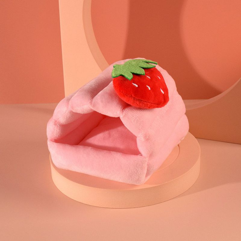 Chinchilla Rat Rabbit Bed Small Pet Animal Hamster Cages Warm House Nest For Guinea Pigs Mice Cotton Fabric Small Animal Bed