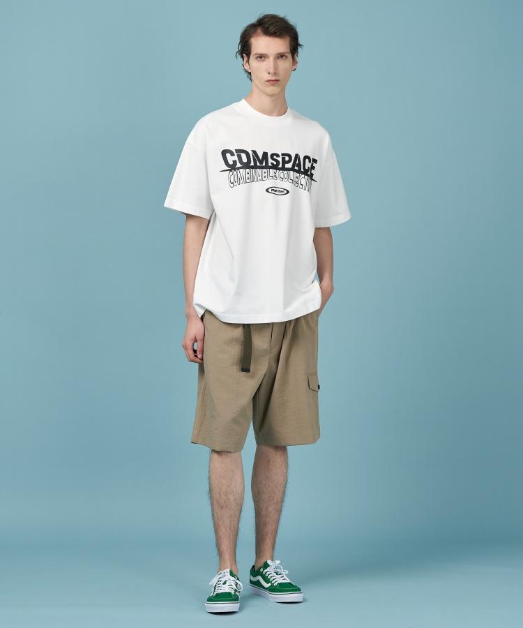 COMSPACE1980 Logo Play Basic T-Shirt_White
