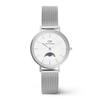 Danielwellingteon Petite Lune Sterling Moonphase Silver Fashion Wristwatch