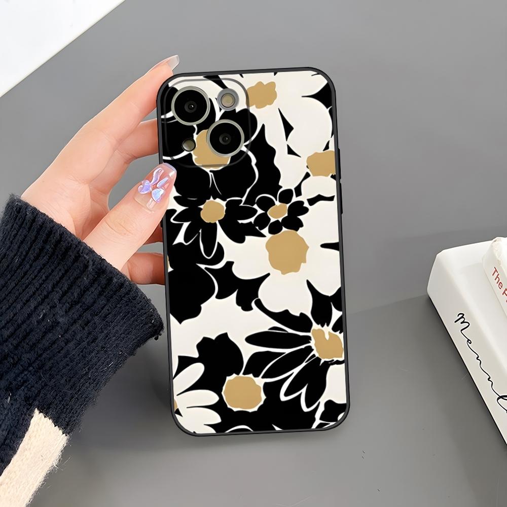 K-Kates S-Spades Flower Phone Case For Iphone 17 Pro Max 16 15 14 Pro Max 13 Mini 11 12 Xr X Xs SE Plus Back Cover