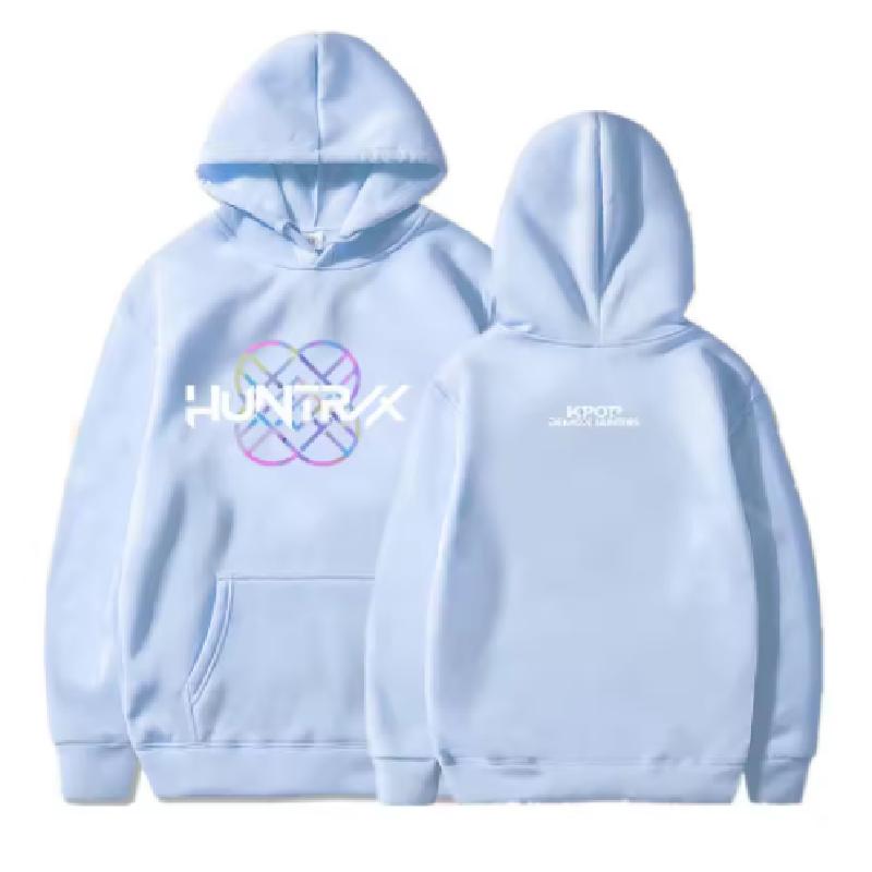 KPop Demon Hunters Huntrix Logo Hoodie Women Men Clothing Loose Fleece Movie Printing 2025 Pullovers Graphic Hoodies Female Top