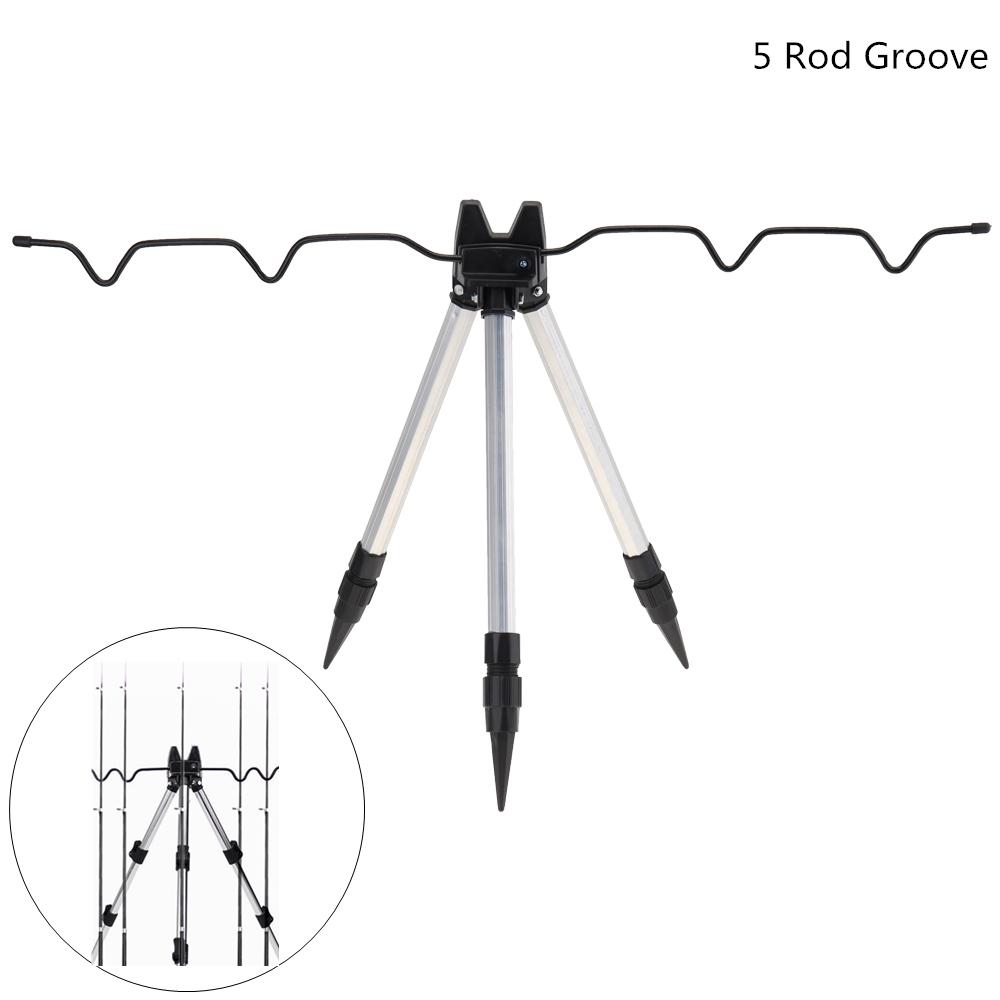 Standplatz Bewegliche Aluminiumlegierung Folding Angelruten-Halter im Freien Teleskop-Angeln Angel-Stand Standplatz Bewegliche Aluminiumlegierung Folding Angelruten-Halter im Freien Teleskop-Angeln Angel-Stand