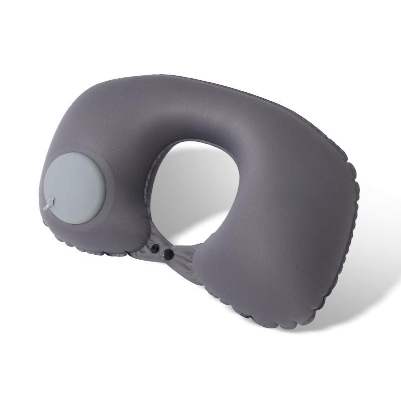 Custom Inflatable U-Shaped Travel Neck Pillow for Car & Airplane