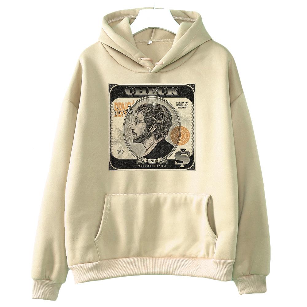 

Bbno$ Check Fan Tour 2025 Hoodie Women Men Vintage Casual Sweatshirt New Aestheti Creative Pullover Fashion Streetwear XXXL хаки