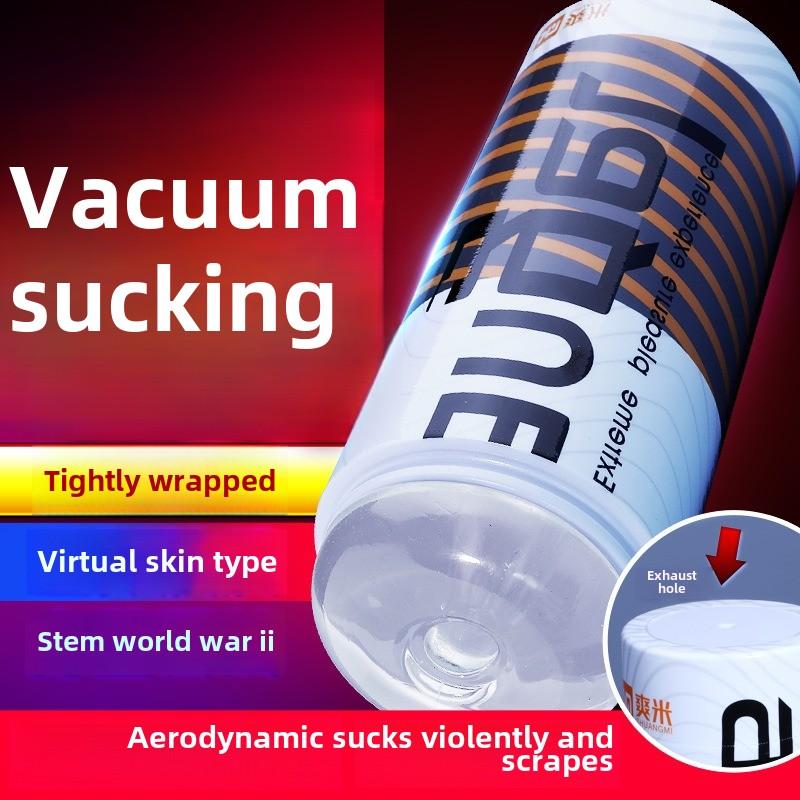 Angel Aeroplane Cup Transparent Silicone Male Sucking Negative Pressure Training Masturbator Exercise Adult Erotic Sexual Use