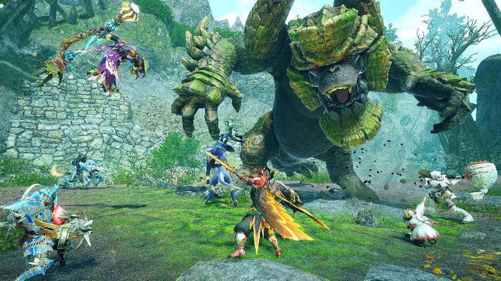Monster Hunter Rise Sunbreak Set Switch Hunter Sunbreak Amiibo Mel Zena Palico Palico Monster Hunter Sunbreak Acrylic + - + [Monster Rise 3-piece