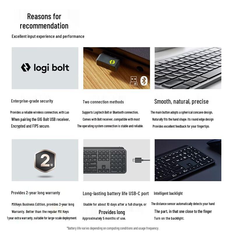 Logitech MX Keys Wireless Bluetooth Keyboard