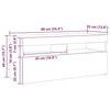 VidaXL Meuble TV avec lumières LED Chêne marron 90x35x40 cm, meuble TV avec lumière LED, support tv, armoire média, meuble 815677