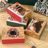 Christmas Candy Box Dessert Box Cake Box Window Cookie Box Gingerbread Box Merry Christmas Decoration for Home 2025 Navidad