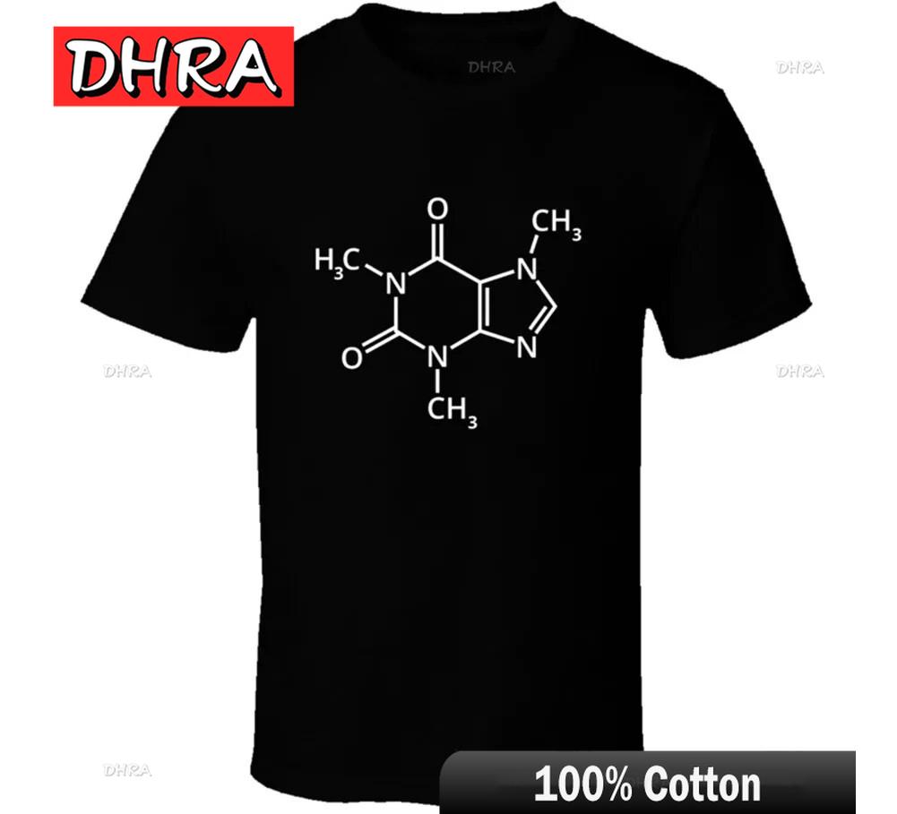 

Coffee Molecular Caffeine Chemical Formula Barista Espresso T Shirt Tee Gift New Retro Tshirts Retro Edgy Trendy Shirt Harajuku 4XL