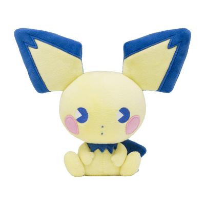 POKEMON Center Original Plush Toy Psycho Soda Refresh Pichu 20.5 X 18 X 9 (H X W X D: Cm)
