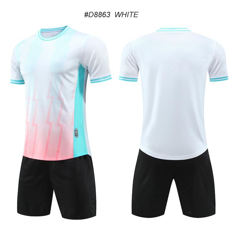 Polyester Quick Drying Soccer Kit for Men Women Breathable Wholesale Soccer Jersey Football Clothes Sportswear Jersey Set