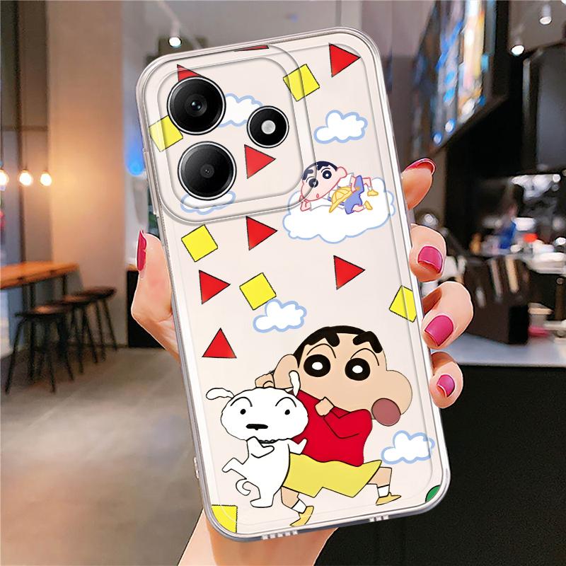 Frog Crayon Shin Chan Soft Phone Cover Case for Xiaomi Redmi Note 14 Pro Plus Note 13 A4 9 10 14C 10S 12 11S 11 13C 12S