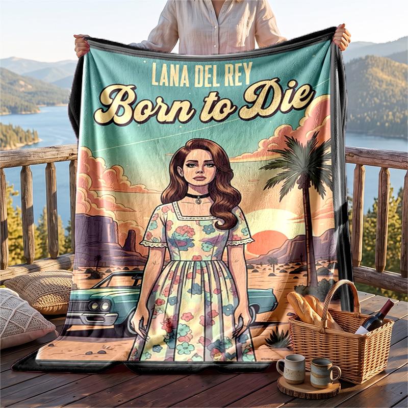Warme Flanelldecke, Lana Del Rey Leichte Gemütliche Decke für Bett Sofa und Täglichen Gebrauch