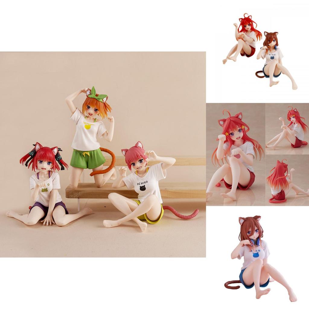 Exquisite Five Equal Parts Bride Home Wear Nino Miku Pvc Figurine For Anime Lovers