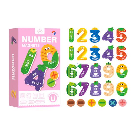 1 Set Bokstäver Siffror Kylskåpsmagnet Småbarn Djur Grönsak Fordon ABC Förskoleinlärning Kylskåpsmagneter Pedagogisk Leksak