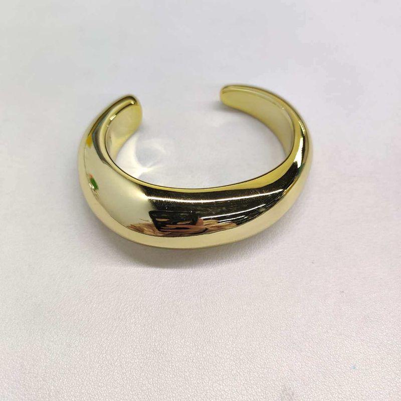 Europe and America Cross Border Wave Cold Wind Open-Ended Bracelet Simple and Exaggerated Stylish Bracelet Accessible Luxury Fancy Bracelet for Women