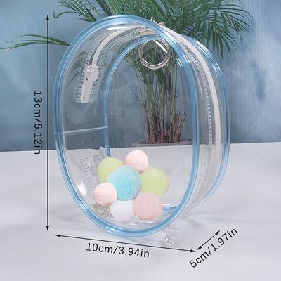 10Cm Plush Doll Out Bag Pvc Transparent Cotton Doll Transparent Display Pouch Clear Storage Case For Anime Cartoon Dolls