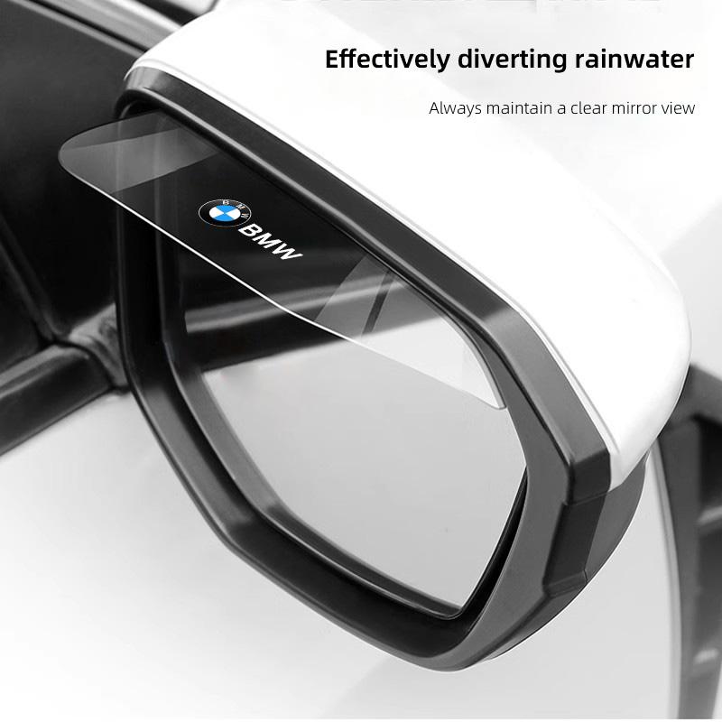 2Pcs Car Rearview Mirror Rain Eyebrow Rainproof Shield Sticker For BMW X1 X2 X3 X5 X4 X6 X7 G30 G20 G32 G11 G12 F40 F30 F20 F10 nlbr76